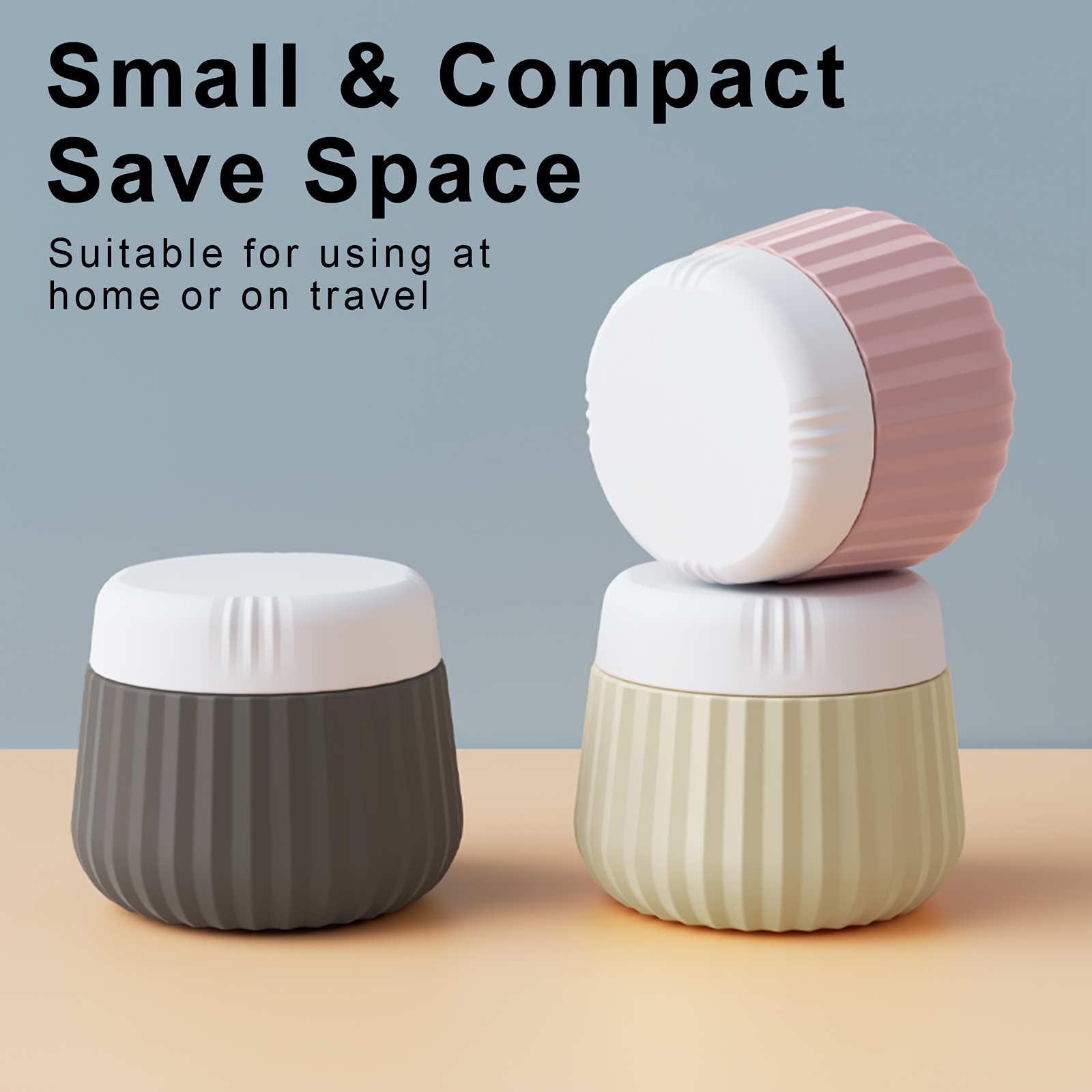 Travel Accessories Needed - Travel Toiletries Containers, Silicone Cream Jars,