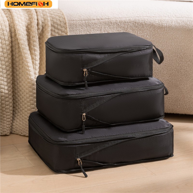 Travel Accessories Organiser - HOMEFISH 3Pcs/Set Travel Compressible Packing Multifunction