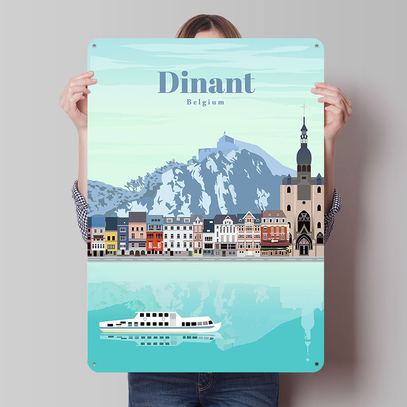 Travel Accessories For Europe - Travel to Dinant Printed Poster Customized