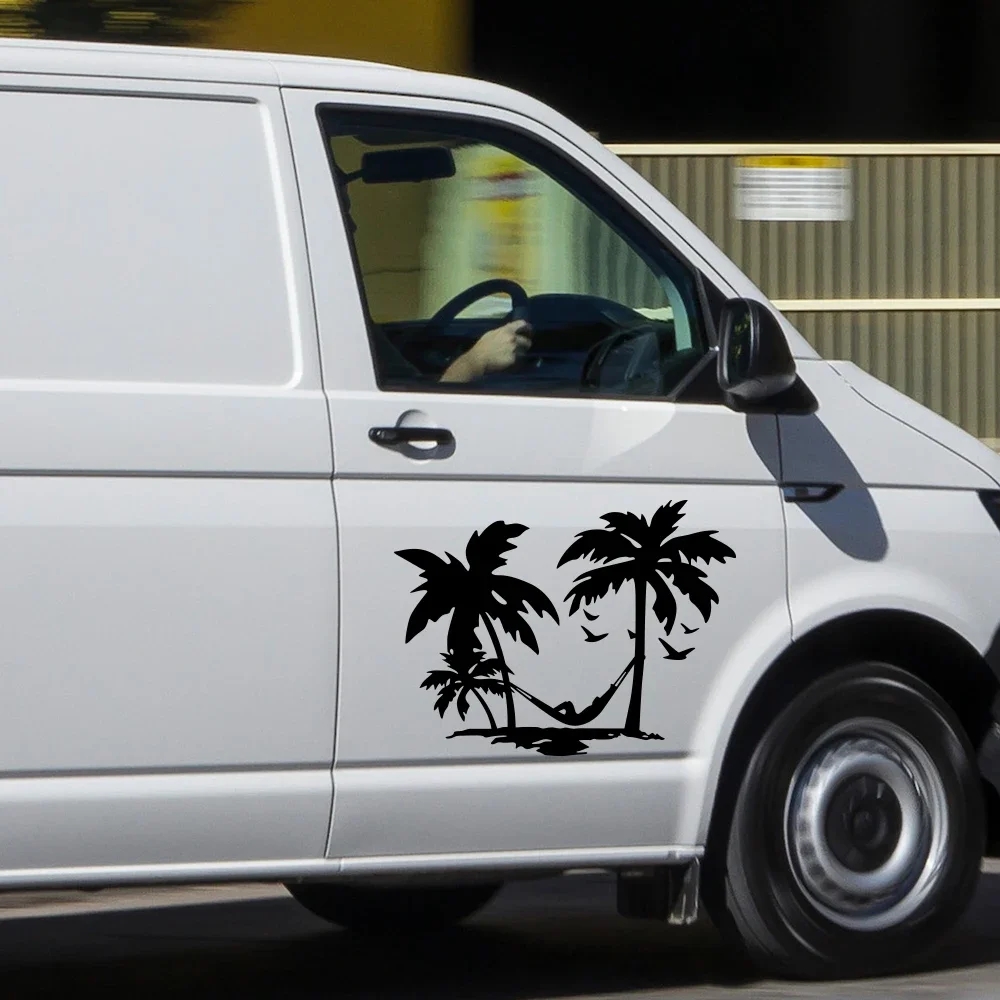 Travel Van Accessories - Waterproof Vinyl Car Side Decals for