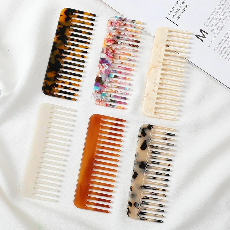 Travel Accessories Needed - Wide Teeth Acetate Hair Combs Anti-static