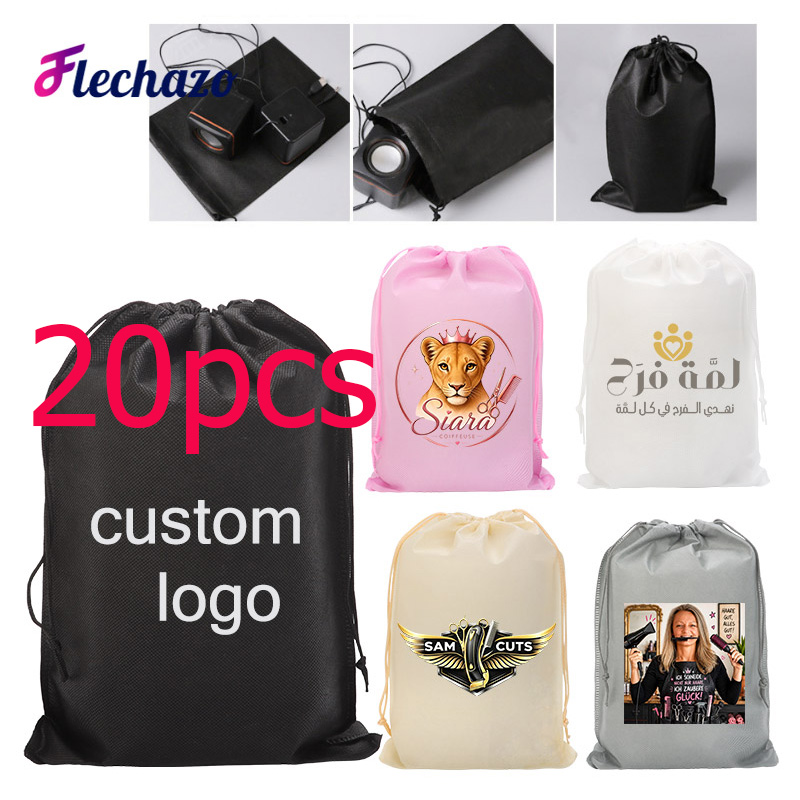 Travel Accessories Logo - 20Pcs Wig Storage Bags For Multiple