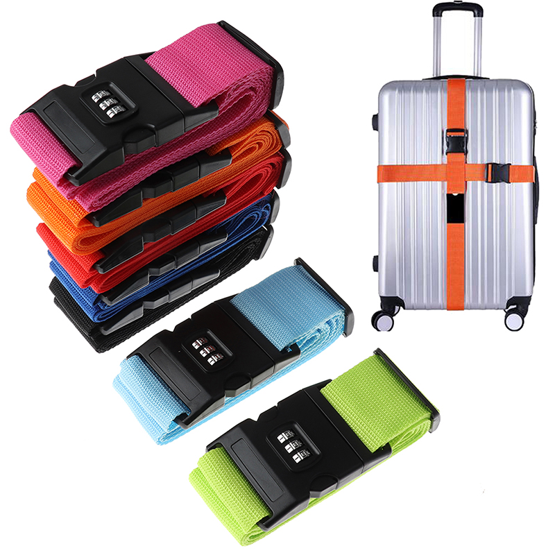 Travel Accessories Logo - 2M Rainbow Password Lock Packing Luggage