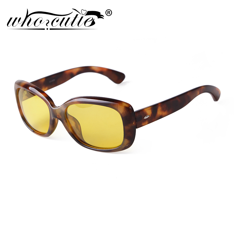 Travel Accessories Brand - Retro Rectangle Yellow Polarized Sunglasses Women
