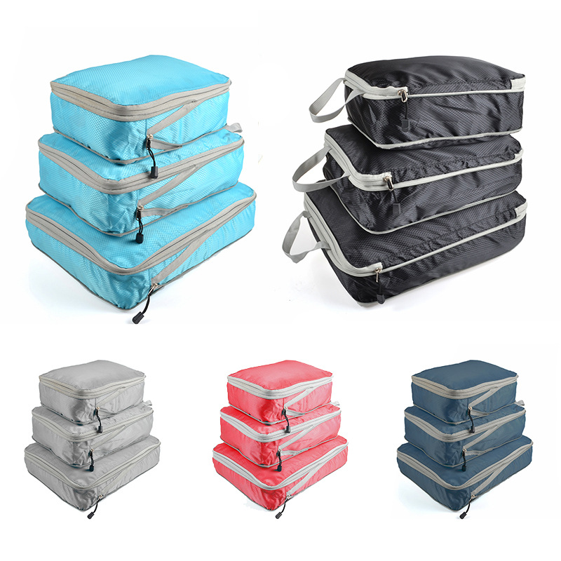 Travel Accessories Organiser - Foldable Compressible Packing Cubes, Waterproof Travel