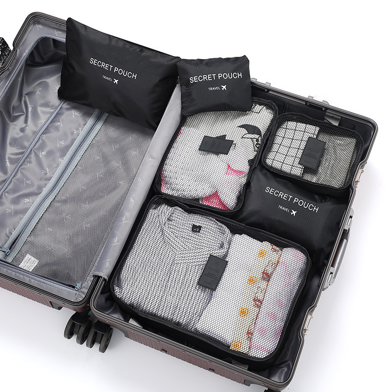 Travel Accessories Organiser - 6 Set Travel Storage Bags Small