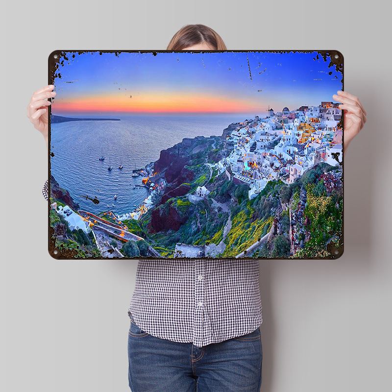Travel Accessories Greece - Sonatorini Travel Greece Printed Poster Customized