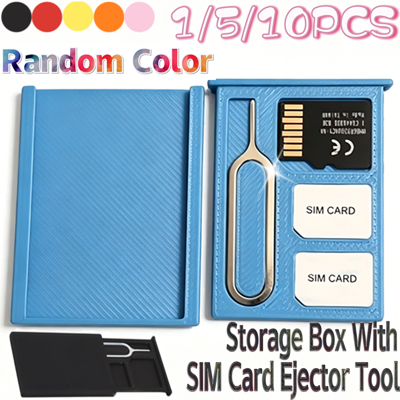 Sim Card Holder Case - Portable PLA Memory Card Storage Holder