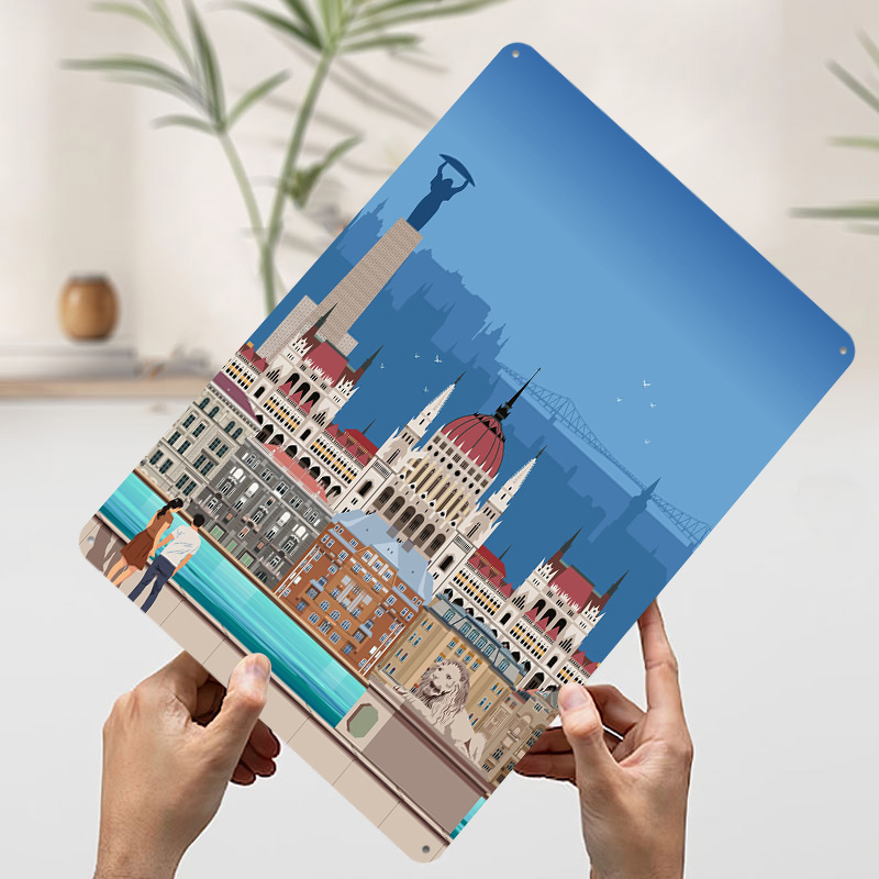Budapest Travel Print Tinplate - Travel Accessories For Europe review and price