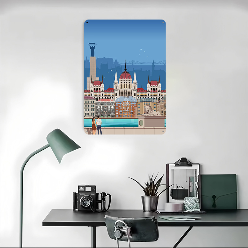 Budapest Travel Print Tinplate - Travel Accessories For Europe review and price