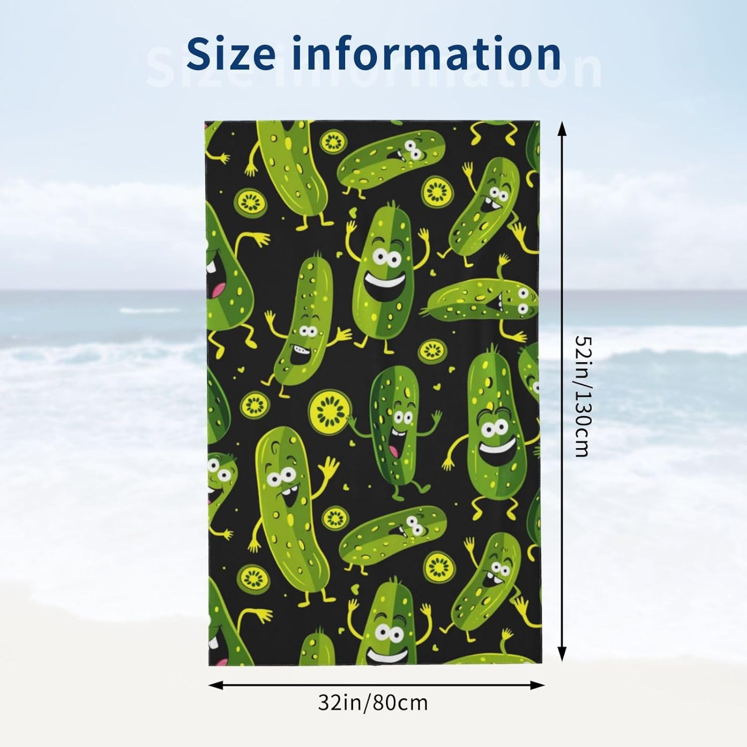 Funny Pickle Beach Towel, Soft - Travel Towel Quick Dry review and price