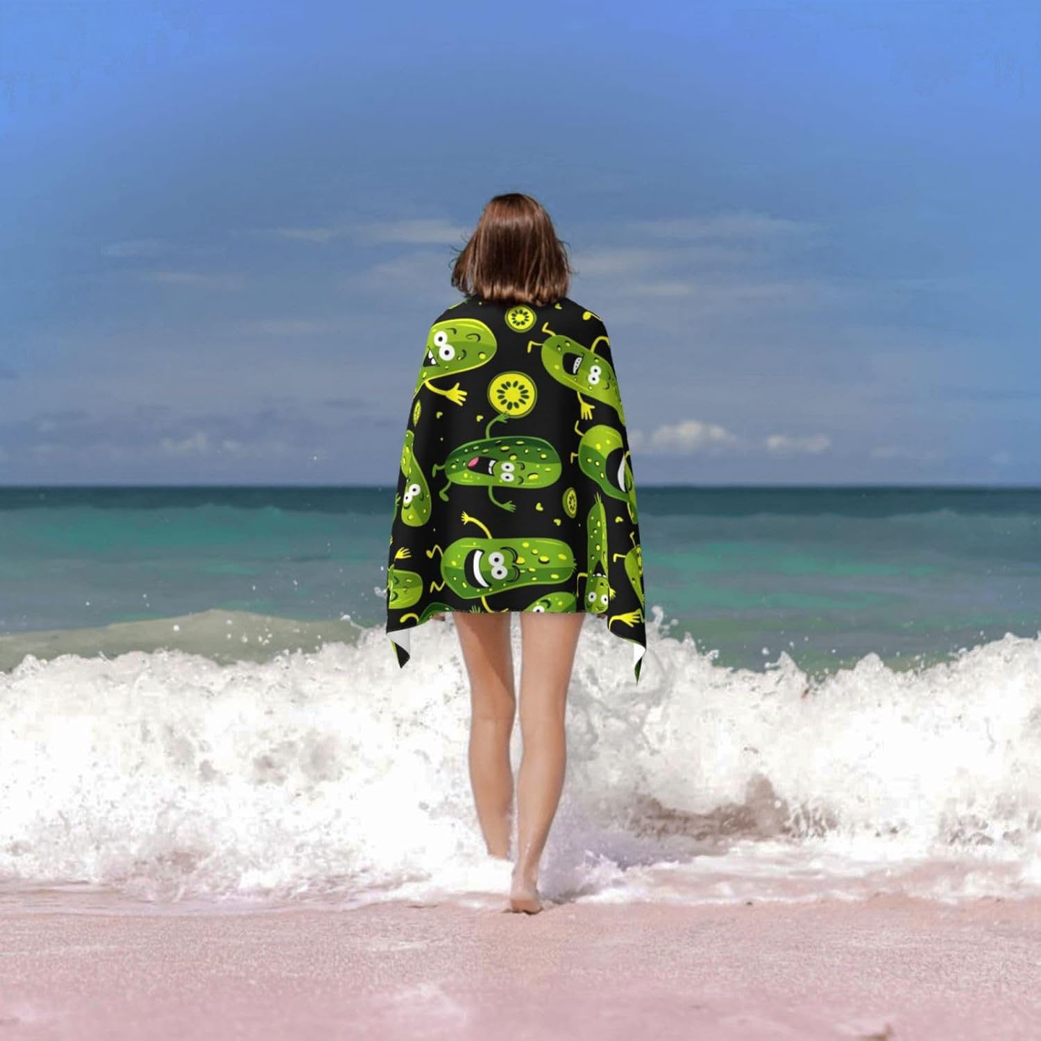 Funny Pickle Beach Towel, Soft - Travel Towel Quick Dry review and price