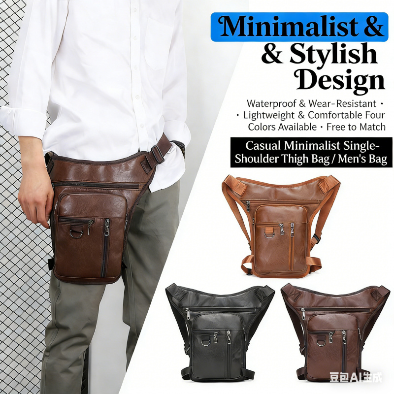 Pu Leather Drop Leg Bag Thigh  - Travel Accessories Hip Belt review and price