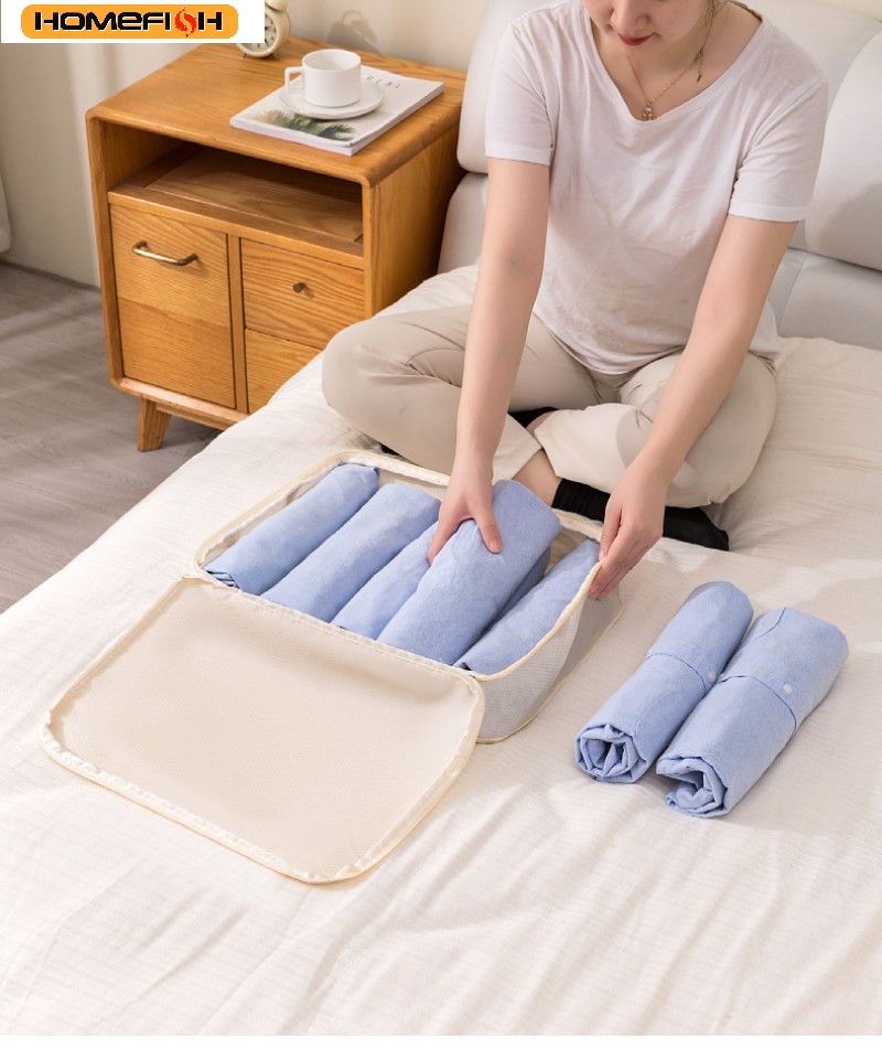 HOMEFISH 3Pcs/Set Travel Compr - Travel Accessories Organiser review and price