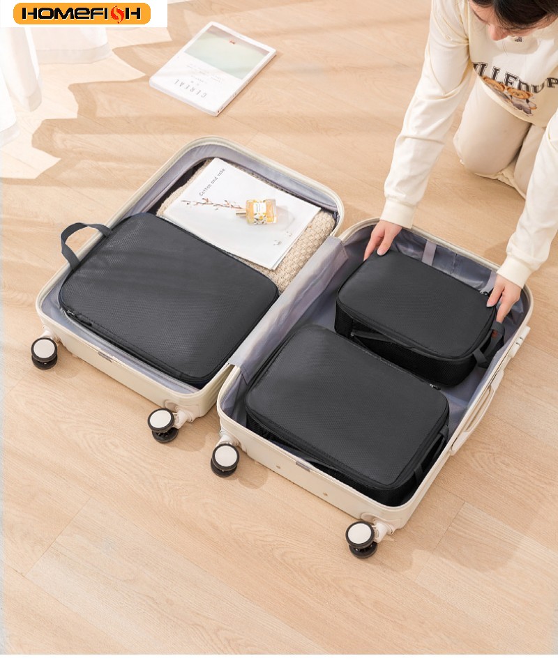 HOMEFISH 3Pcs/Set Travel Compr - Travel Accessories Organiser review and price