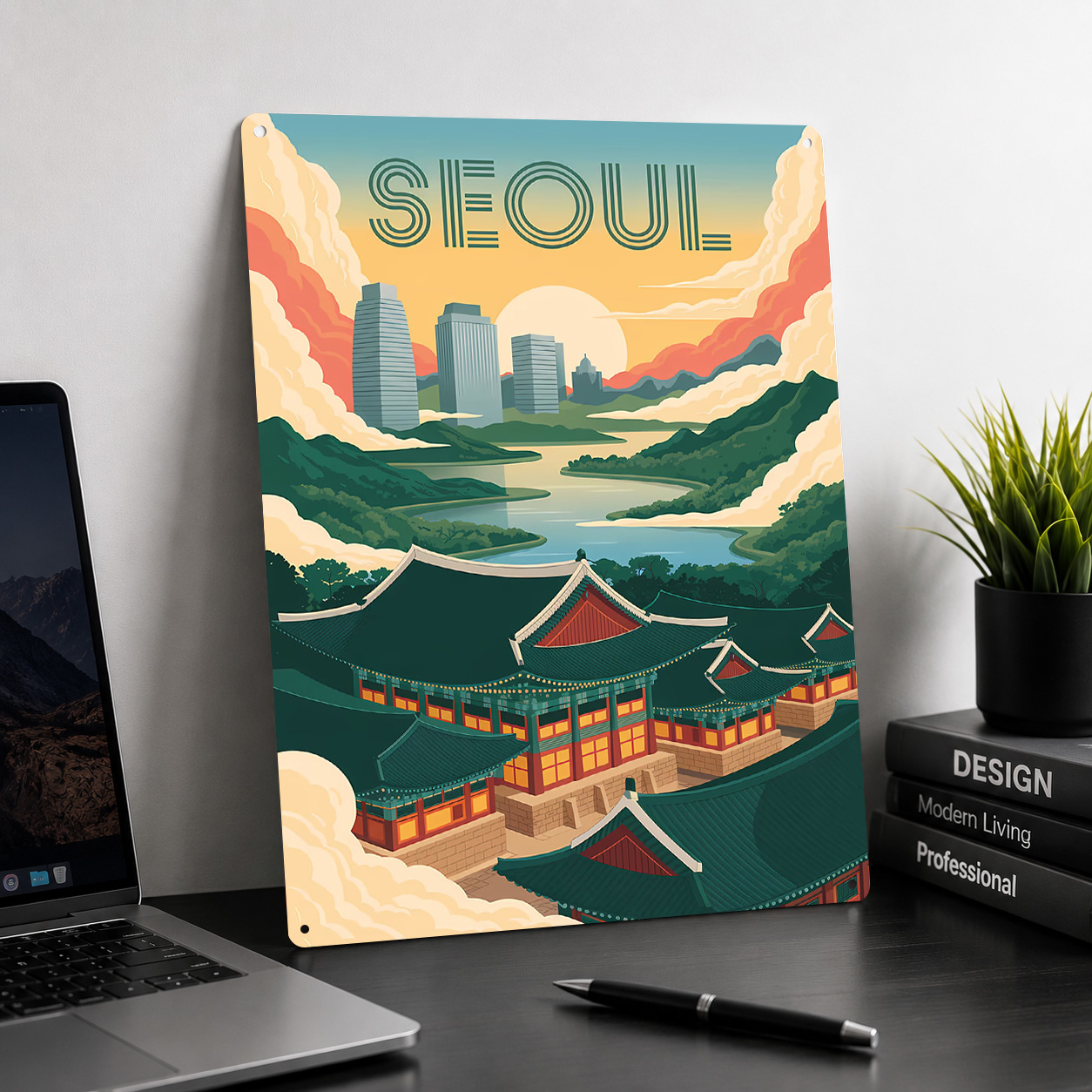 Seoul Travel Art Metal Poster  - Travel Accessories For Europe review and price