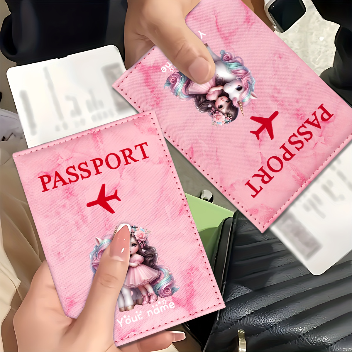 Unicorn Girl Pattern PU Passpo - Travel Accessories For Europe review and price
