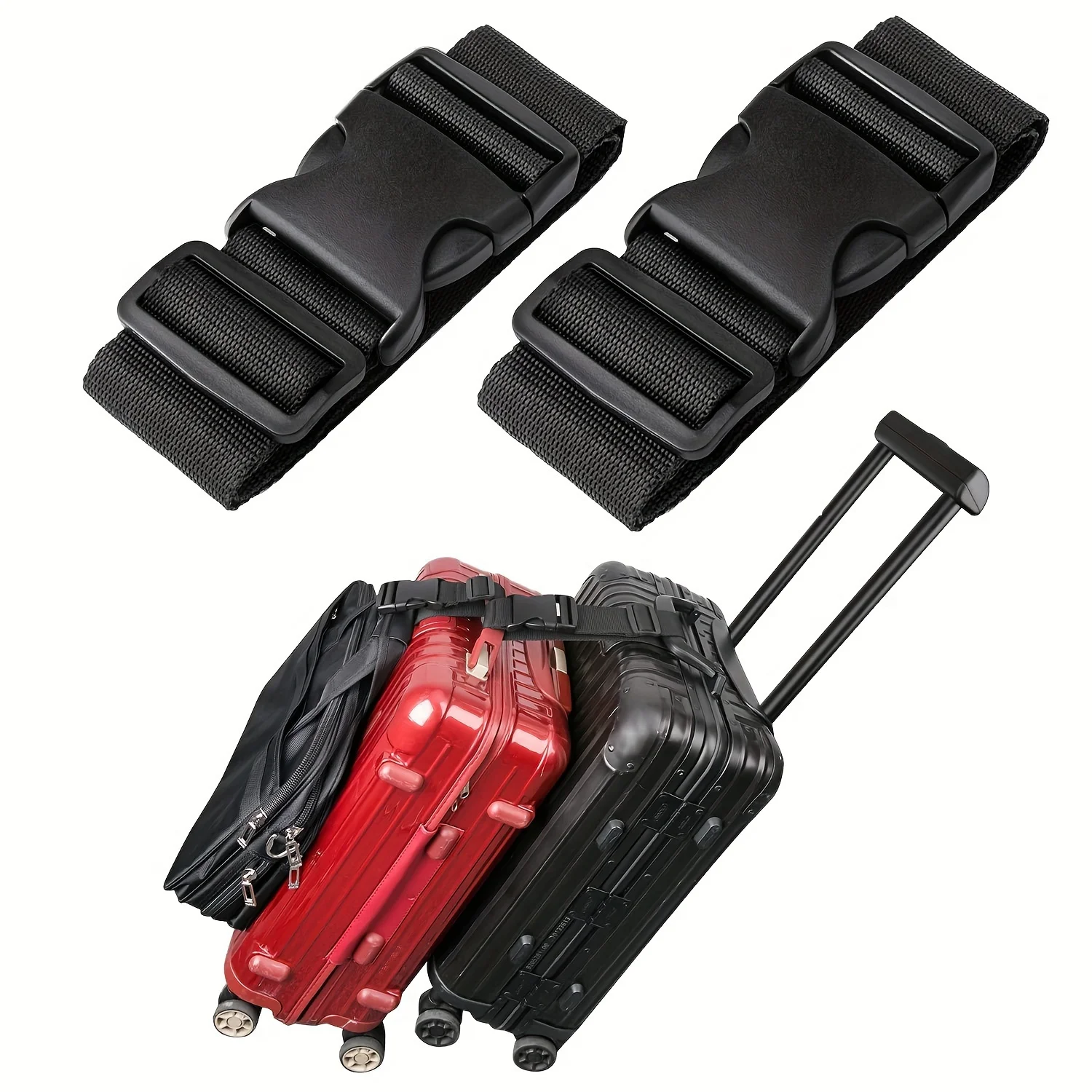 1pc Simple Adjustable Luggage  - Travel Accessories Logo review and price