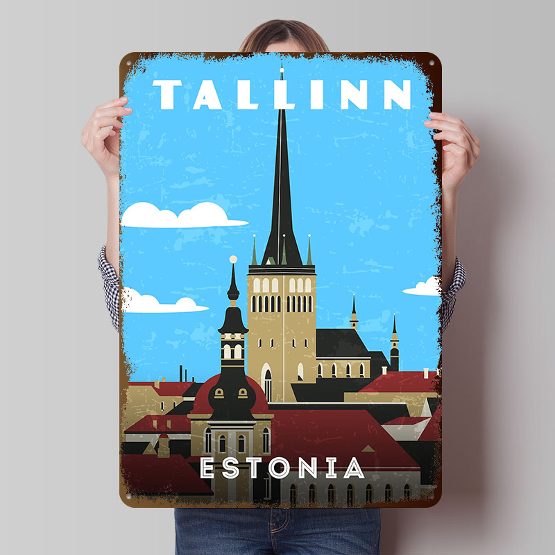 Estonia Retro Travel Poster Cu - Travel Accessories For Europe review and price