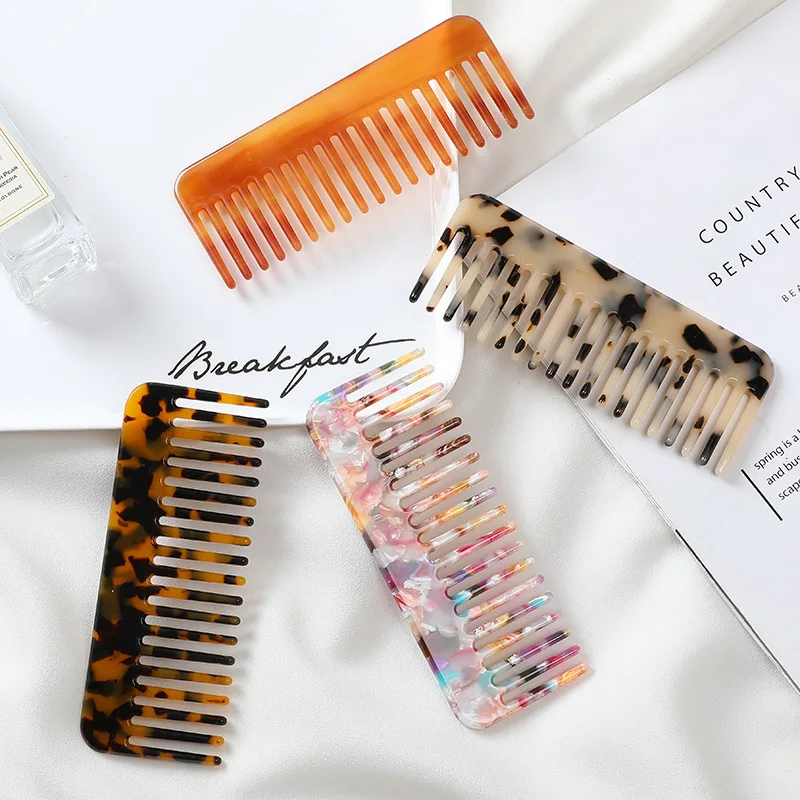 Wide Teeth Acetate Hair Combs  - Travel Accessories Needed review and price