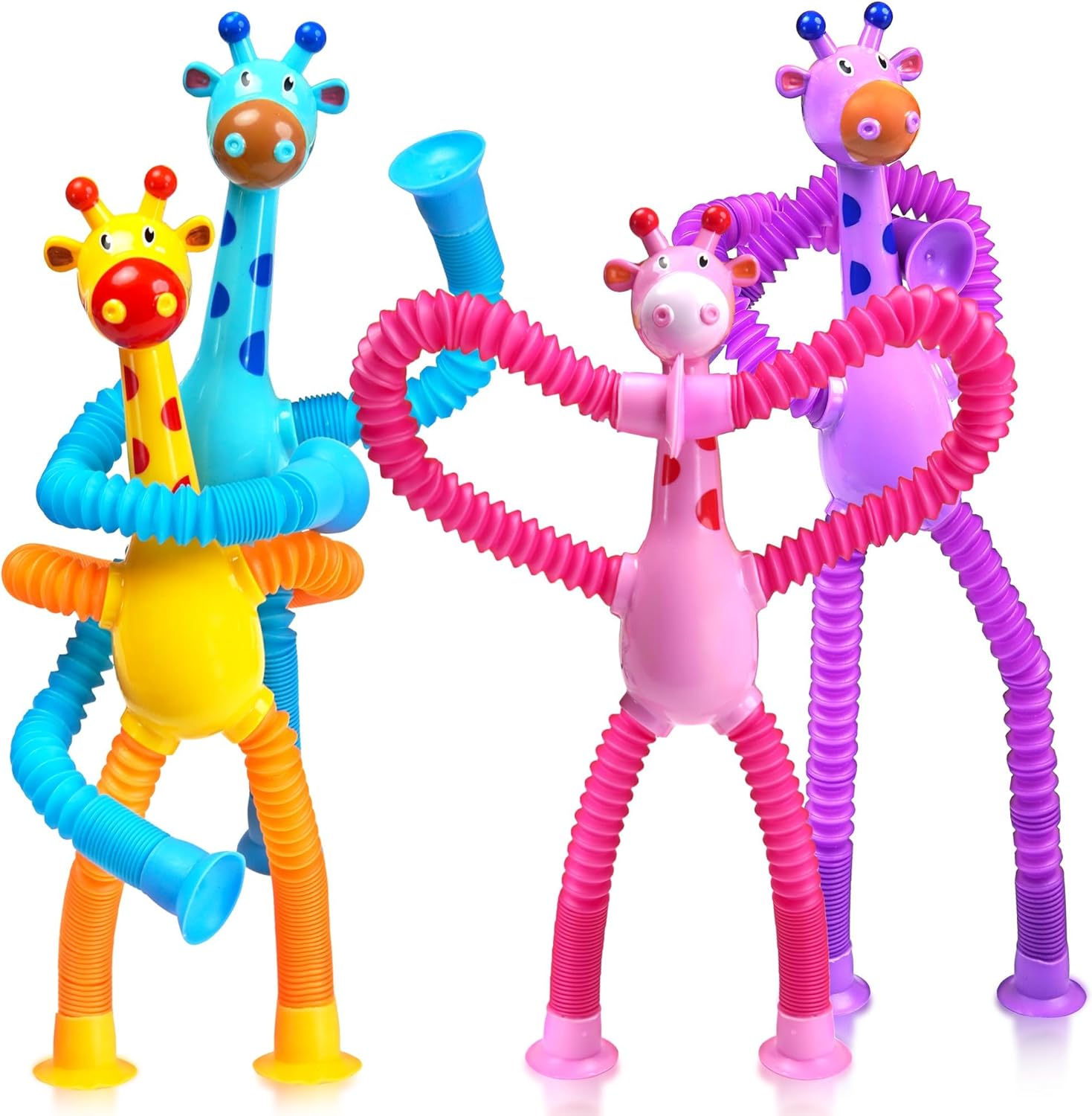 Giraffe Sensory Travel Toys 4P - Travel Accessories Gift Basket review and price