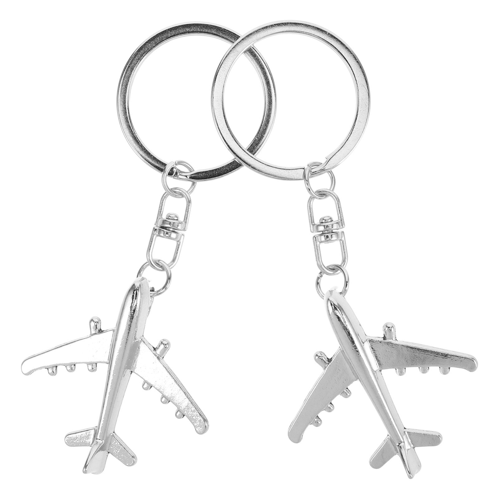 2Pcs Airplane Keychain Creativ - Travel Accessories Present review and price