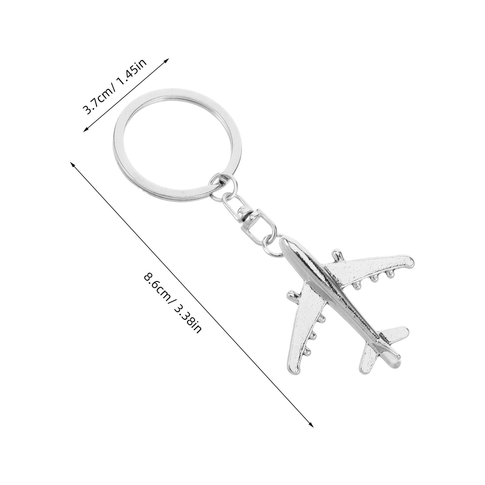2Pcs Airplane Keychain Creativ - Travel Accessories Present review and price