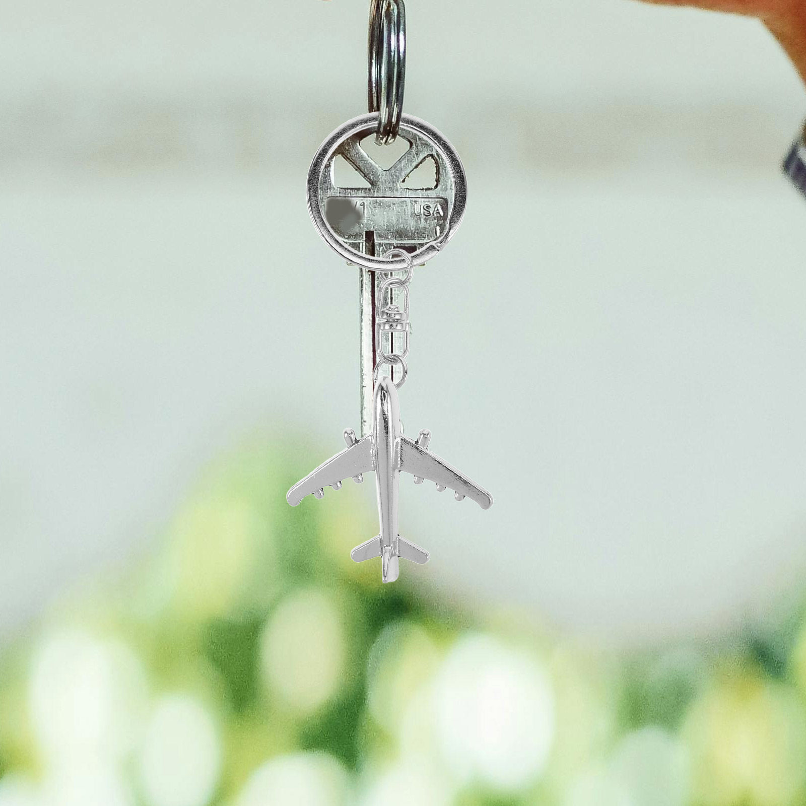 2Pcs Airplane Keychain Creativ - Travel Accessories Present review and price