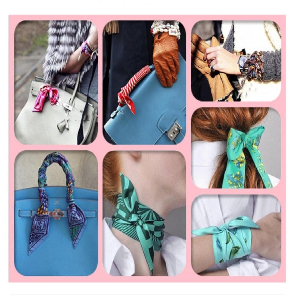 Korean Silk Scarf Soft Satin H - Travel Accessories Present review and price