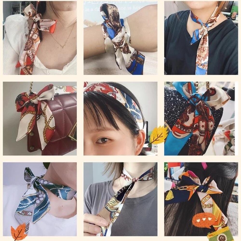 Korean Silk Scarf Soft Satin H - Travel Accessories Present review and price