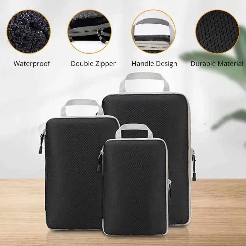 3PCS Travel Compressed Storage - Travel Accessories Organiser review and price
