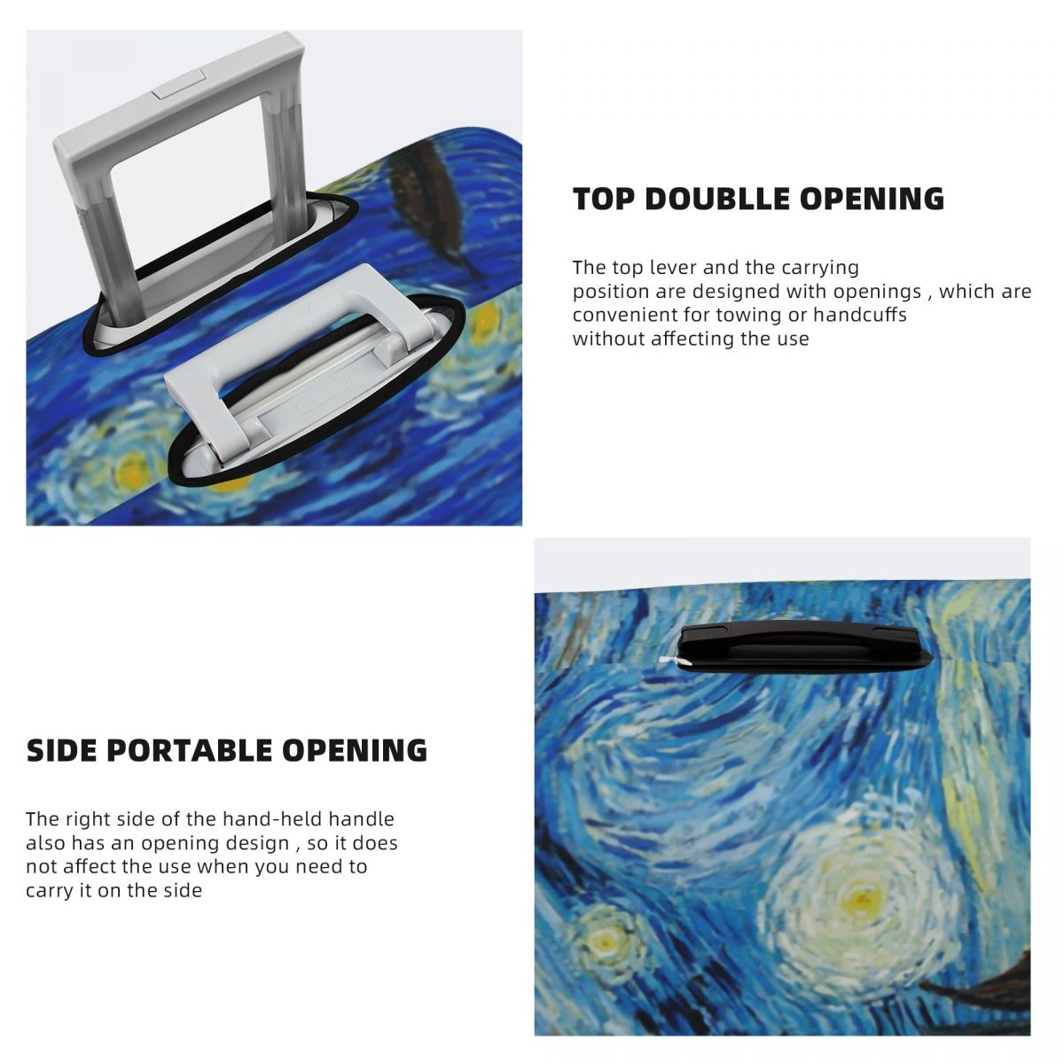 The Starry Night Luggage Cover - Travel Van Accessories review and price