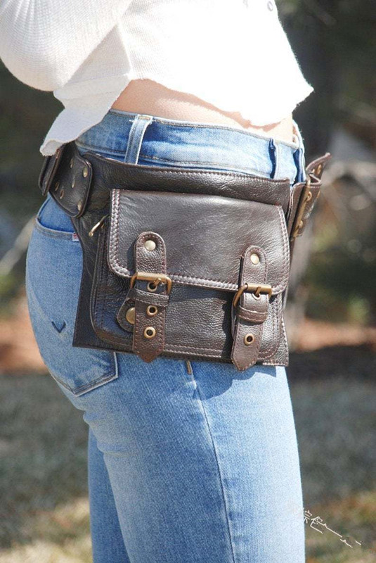 Medieval Steampunk Leather Uti - Travel Accessories Hip Belt review and price