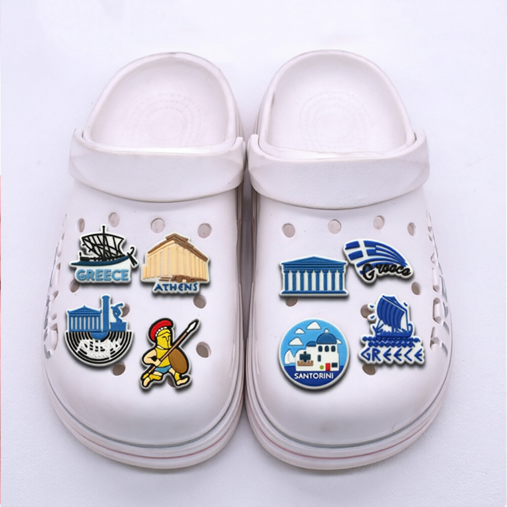 5-25PCS Greece Shoe Charms, Gr - Travel Accessories Greece review and price