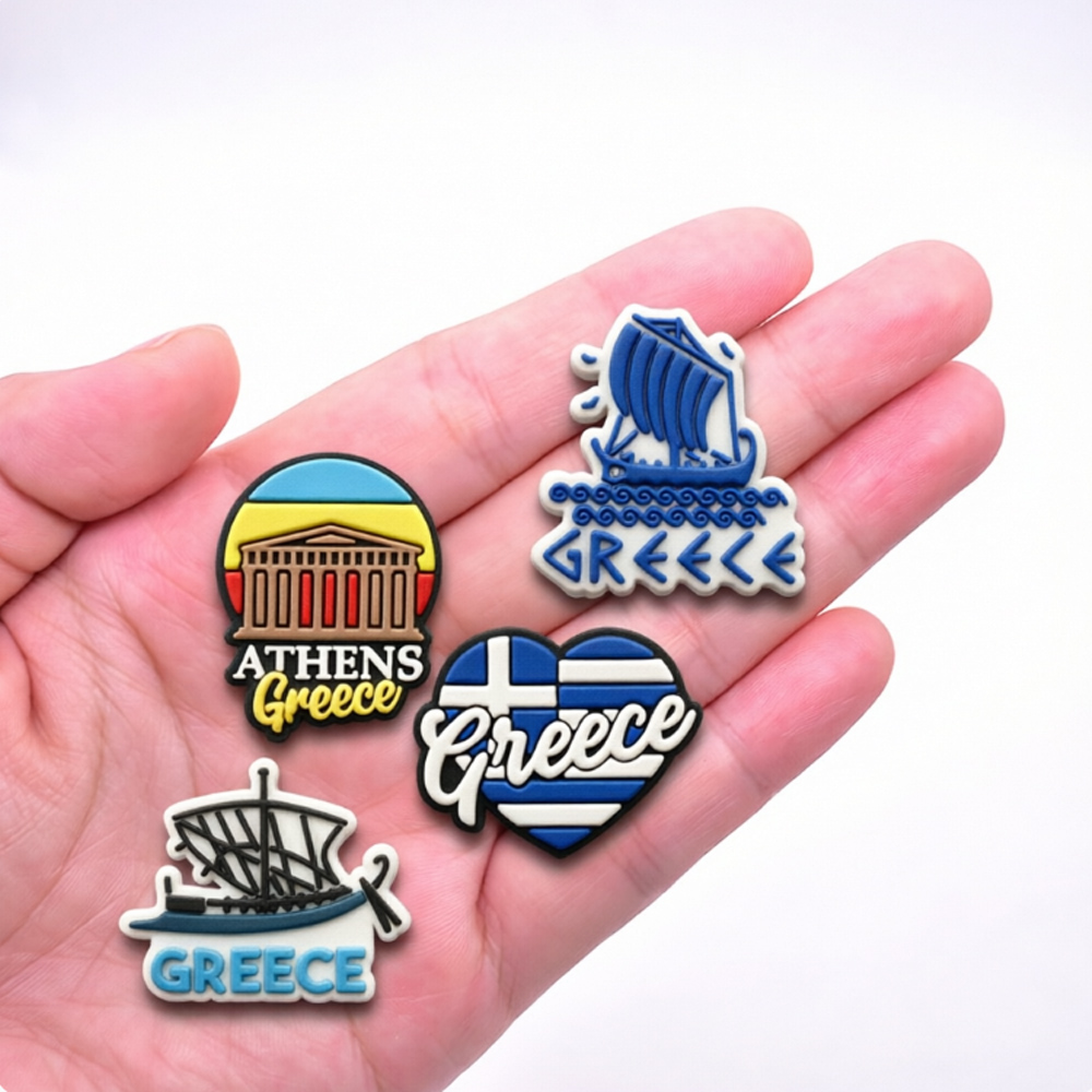 5-25PCS Greece Shoe Charms, Gr - Travel Accessories Greece review and price