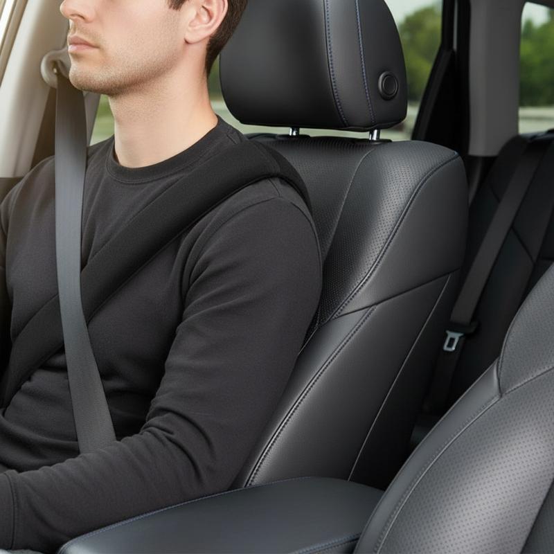 1/2pcs Soft Seat Belt Covers C - Travel Accessories In Car review and price