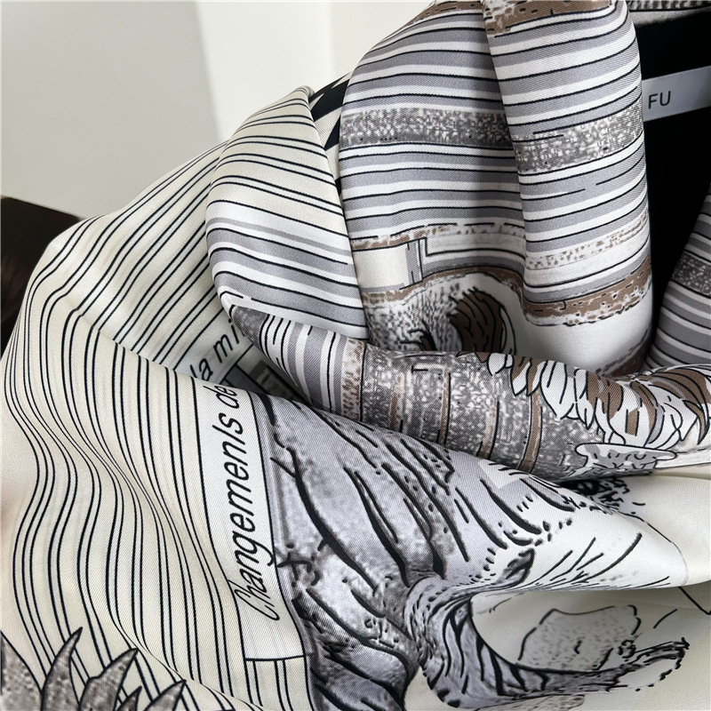 Large Silk Scarfs Brands Desig - Travel Accessories Brand review and price