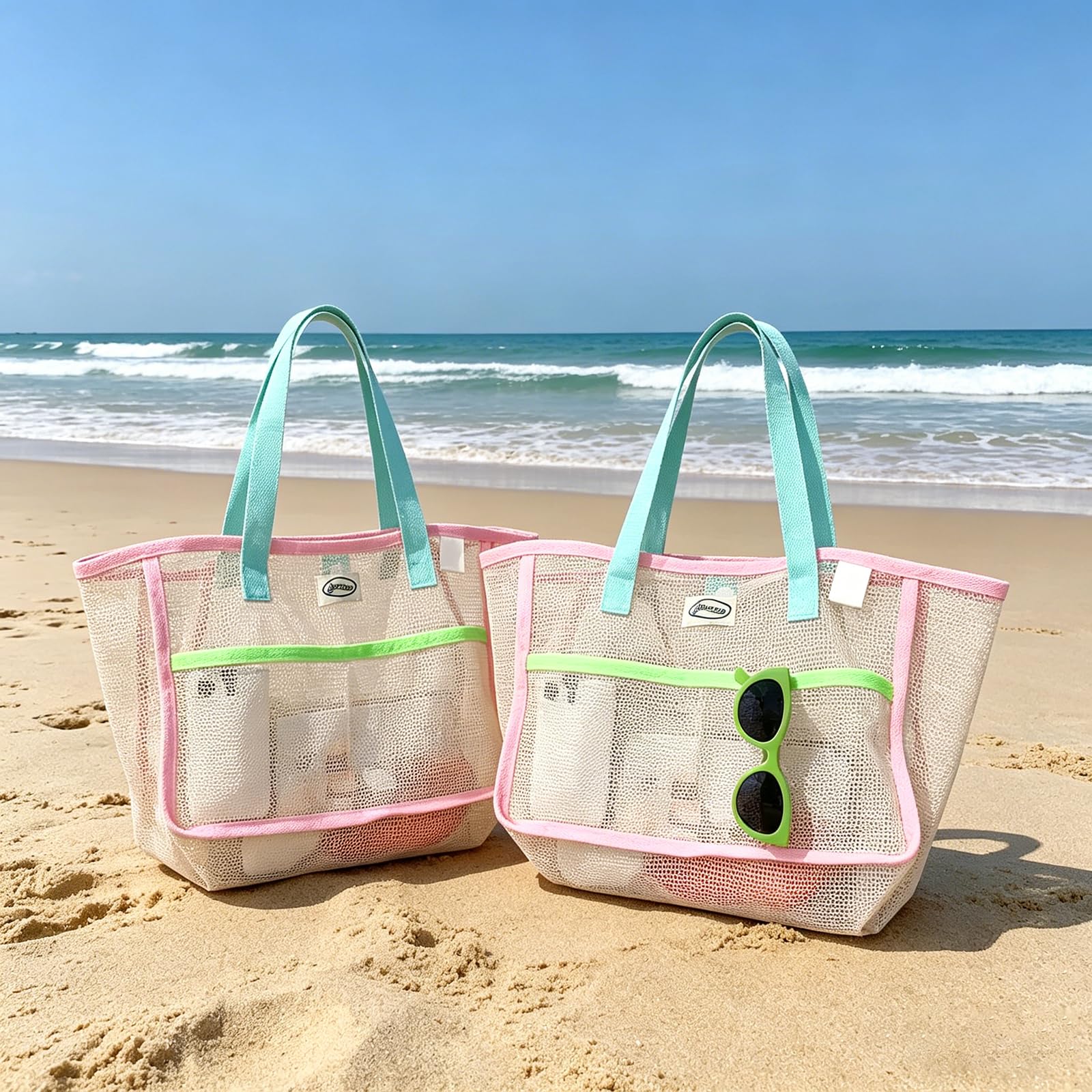 Beach Bags for Women Colorful  - Travel Accessories Pouch review and price