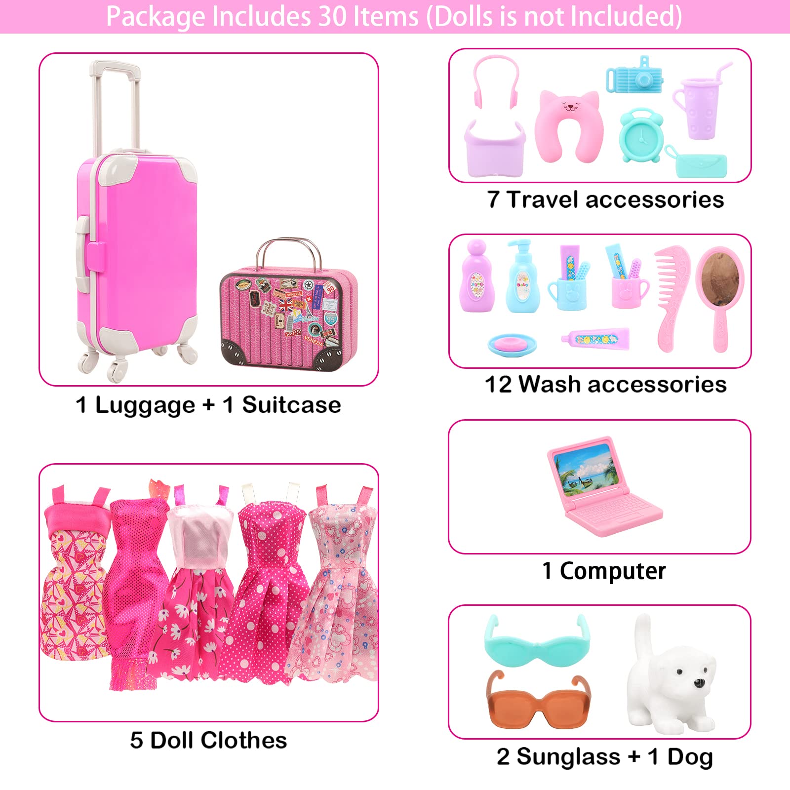 BARWA 30 Pcs 11.5 lnch Travel  - Travel Accessories For Europe review and price