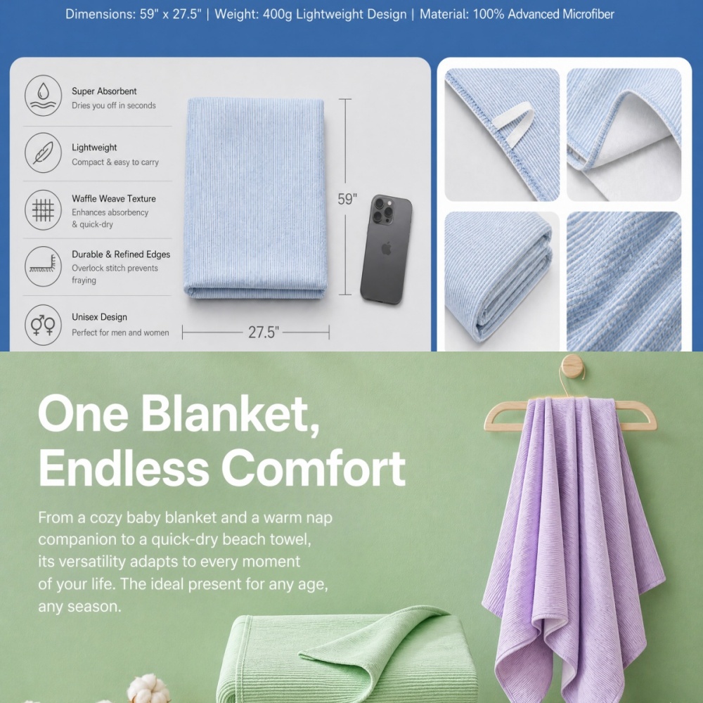 BRLPONVE 100% Cotton Striped B - Travel Towel Quick Dry review and price