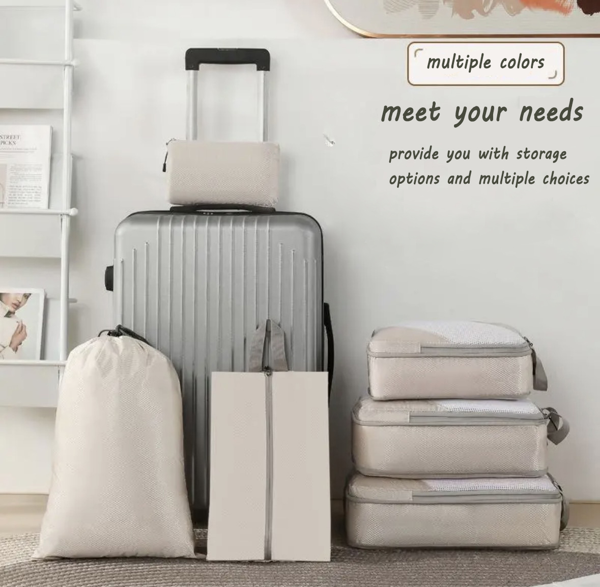 6 Set Compression Packing Cube - Travel Accessories Organiser review and price