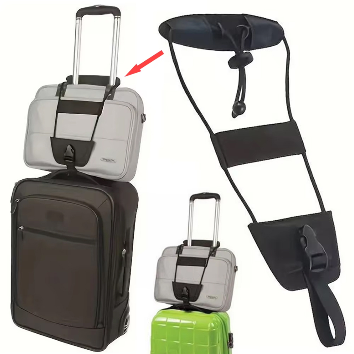 Travel Luggage Connecting Stra - Travel Accessories Logo review and price