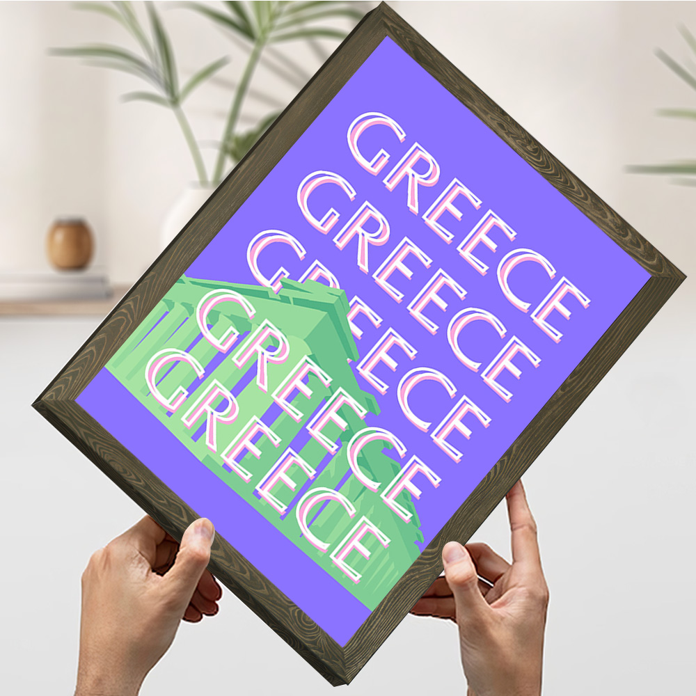 Greece Travel Poster Customiza - Travel Accessories Greece review and price