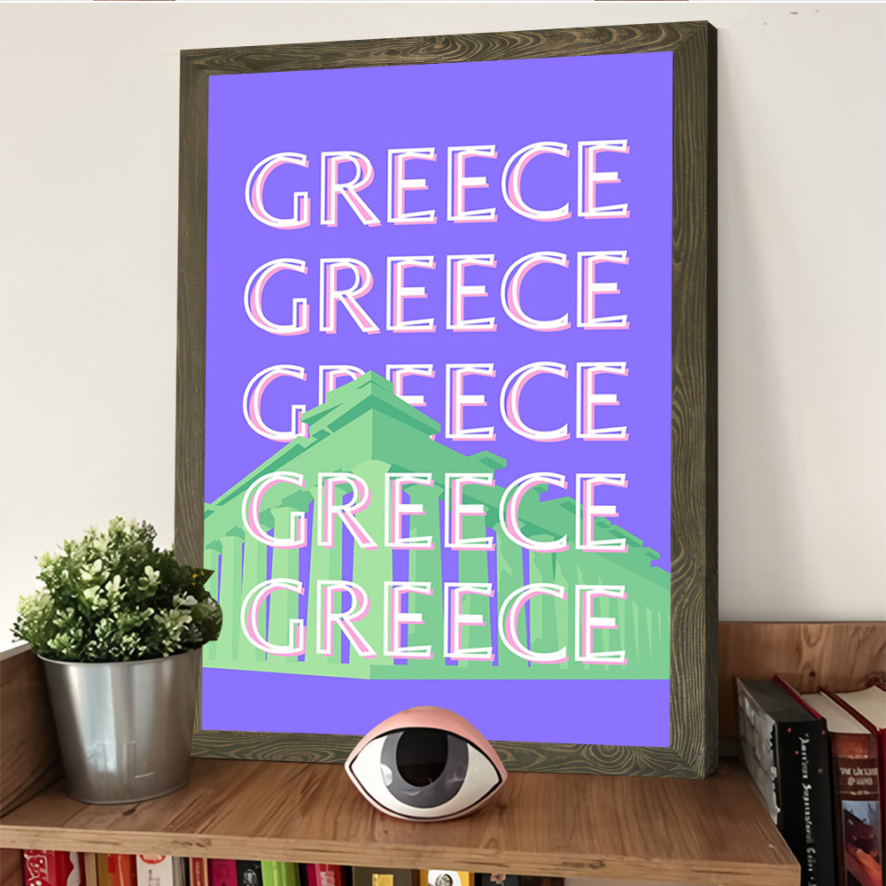 Greece Travel Poster Customiza - Travel Accessories Greece review and price