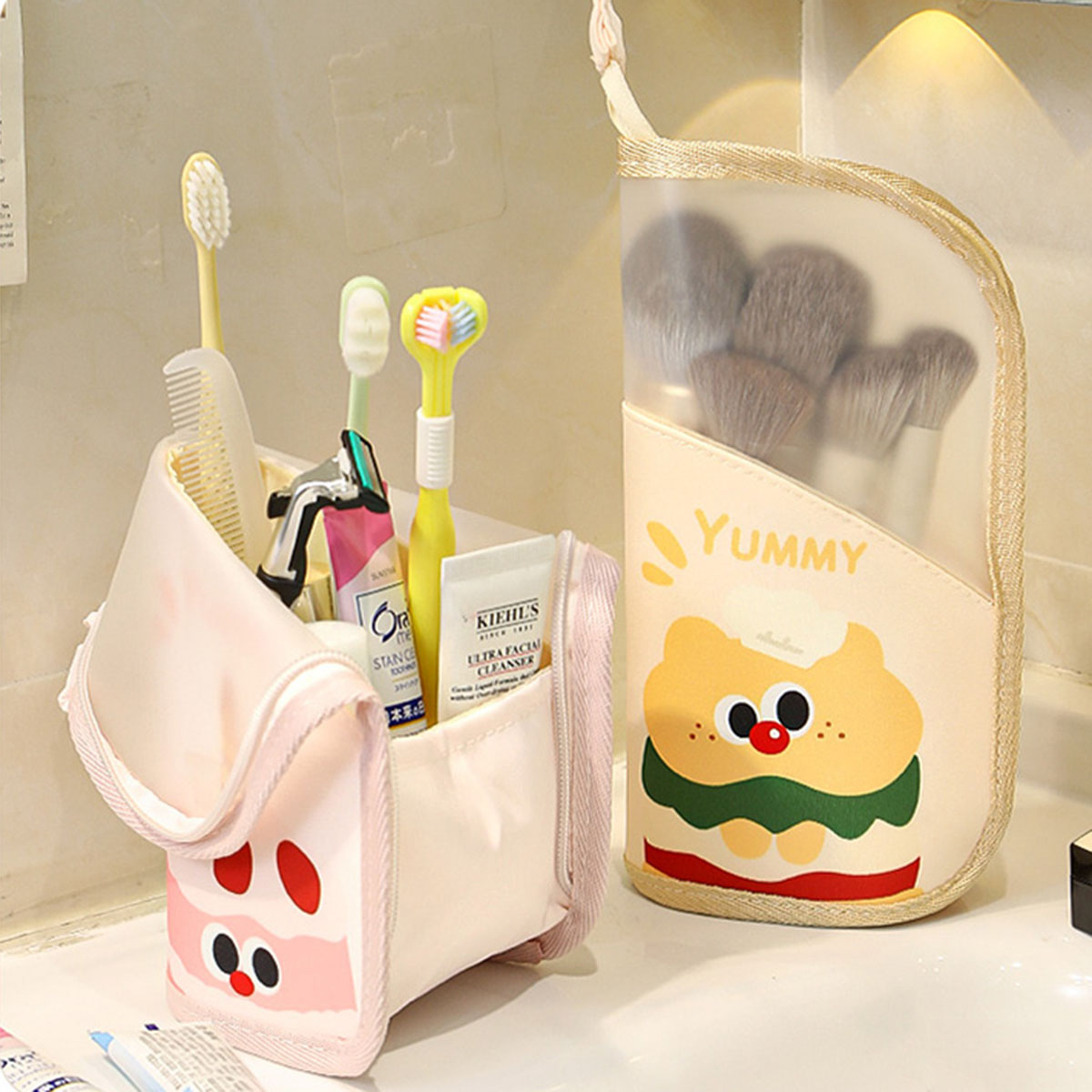 1Pcs Cosmetic Bag Travel Stand - Travel Accessories Pouch review and price
