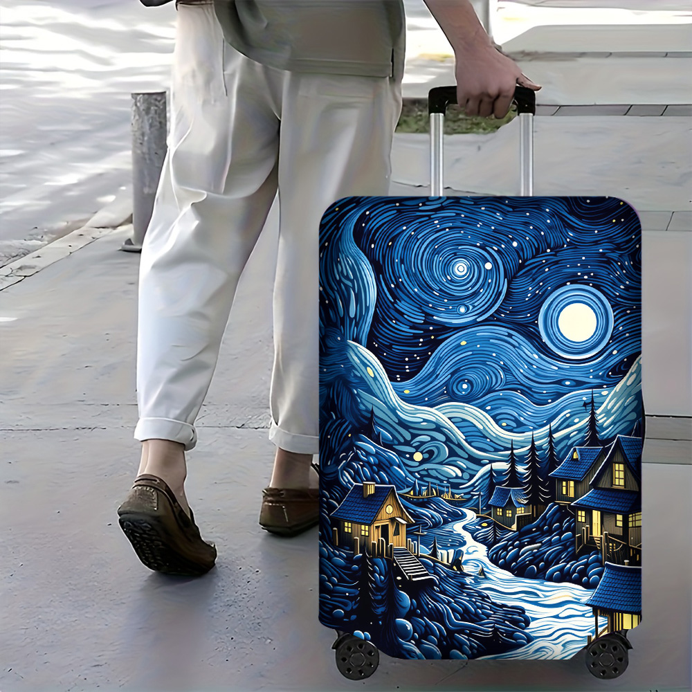 1PC Van Gogh-style printed lug - Travel Van Accessories review and price