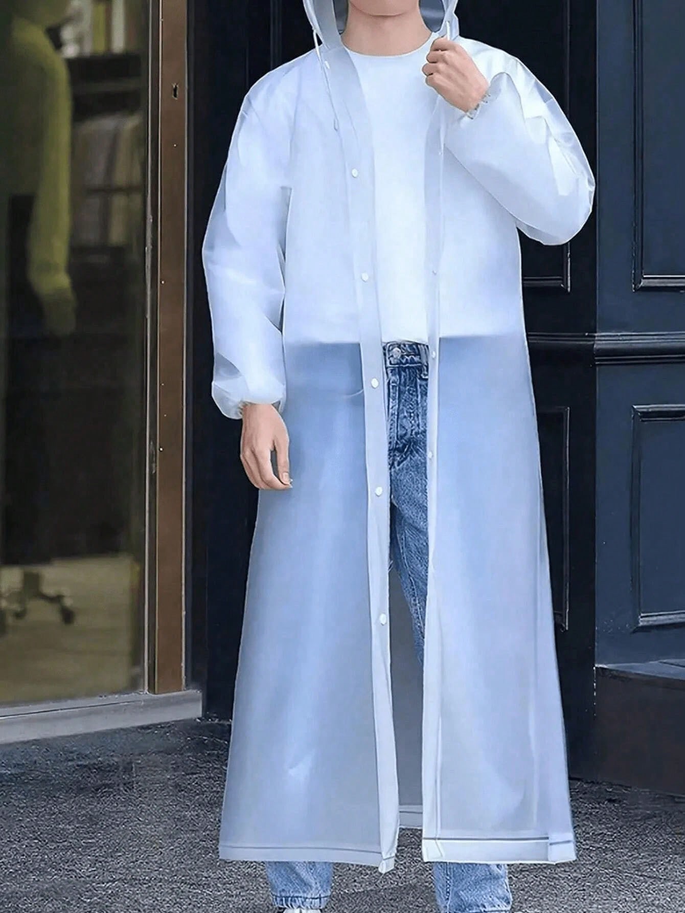 Long EVA Unisex Raincoat Thick - Travel Accessories Needed review and price