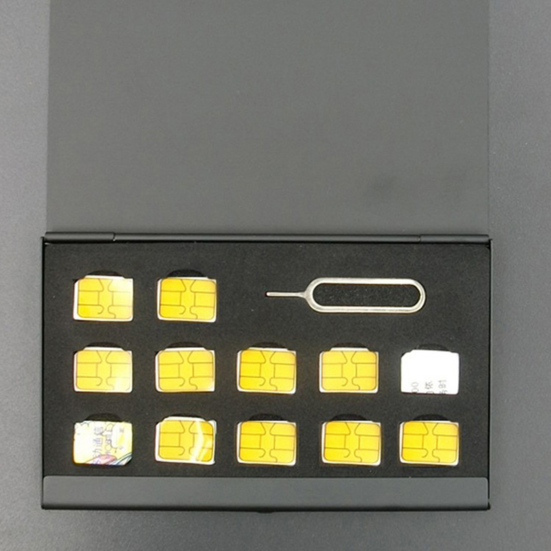 New 12-Slots-NANO+1-Slot-Card- - Sim Card Holder Case review and price