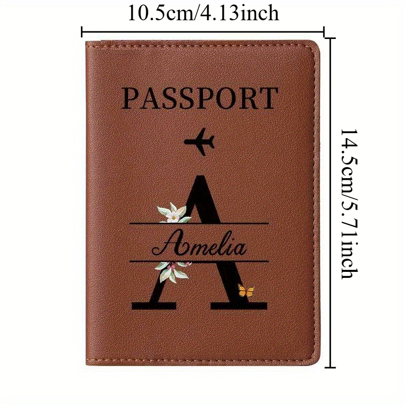 Personalized Brown Passport Ho - Travel Accessories Present review and price