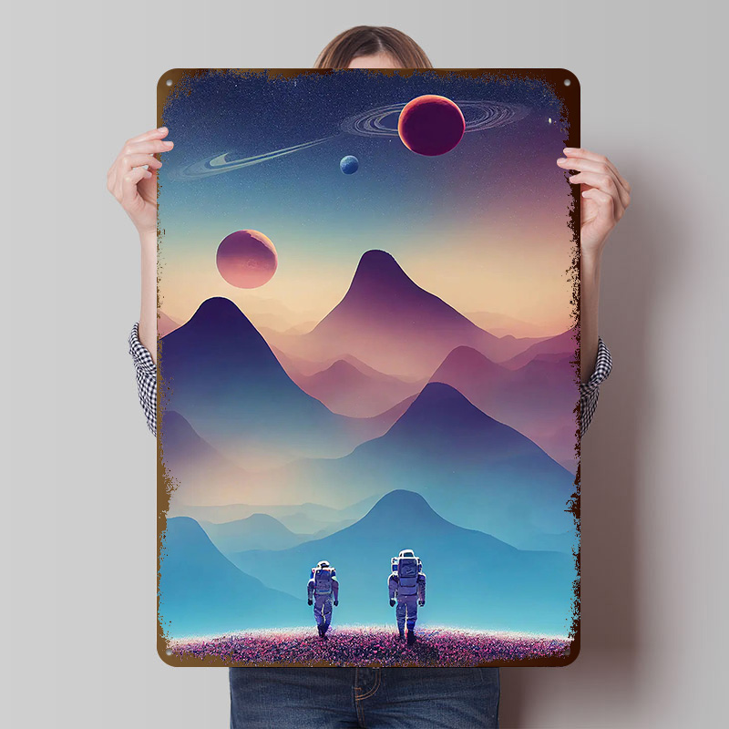 Astronaut Traveling Poster Cus - Travel Accessories For Europe review and price